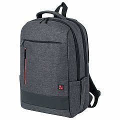 Рюкзак BRAUBERG URBAN универсальный, с отделением для ноутбука, Houston, темно-серый, 45х31х15 см, 229895 фото