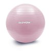 Мяч гимнастический (фитбол) 65 см с эффектом "антивзрыв", с ручным насосом, розовый, DASWERK, 680016